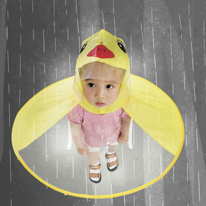 Cute Yellow Duck UFO Raincoat