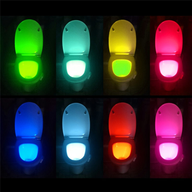 Multi-color Motion Sensor 8 Color Toilet Light